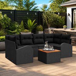 Perfect for Any Space: 7-Piece Modular Garden Sofa Set