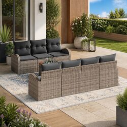 Ideal 8-Piece Modular Garden Sofa Set for Your Outdoor Space