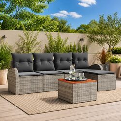 Versatile 6-Piece Sofa Set Ideal for Outdoor Living