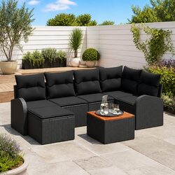Practical 7-Piece Outdoor Sofa Set for Entertaining