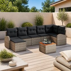 Perfect for Patios: 8 Piece Garden Sofa Set