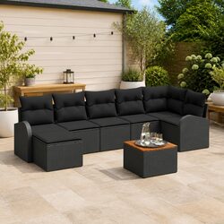 Practical 8-Piece Modular Sofa Set for Outdoor Living