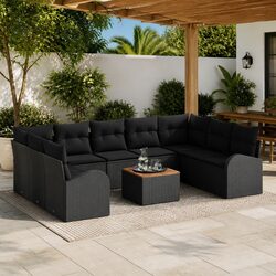 Practical 10-Piece Modular Sofa Set for Outdoor Spaces