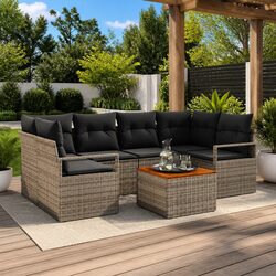 Functional 7-Piece Sofa Set for Outdoor Living