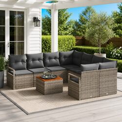 Versatile 9-Piece Sofa Set for Outdoor Use