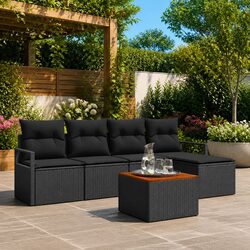 Practical 6-Piece Garden Sofa Set for Outdoor Use