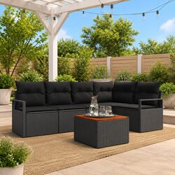 Ideal 6-Piece Garden Sofa Set for Relaxation