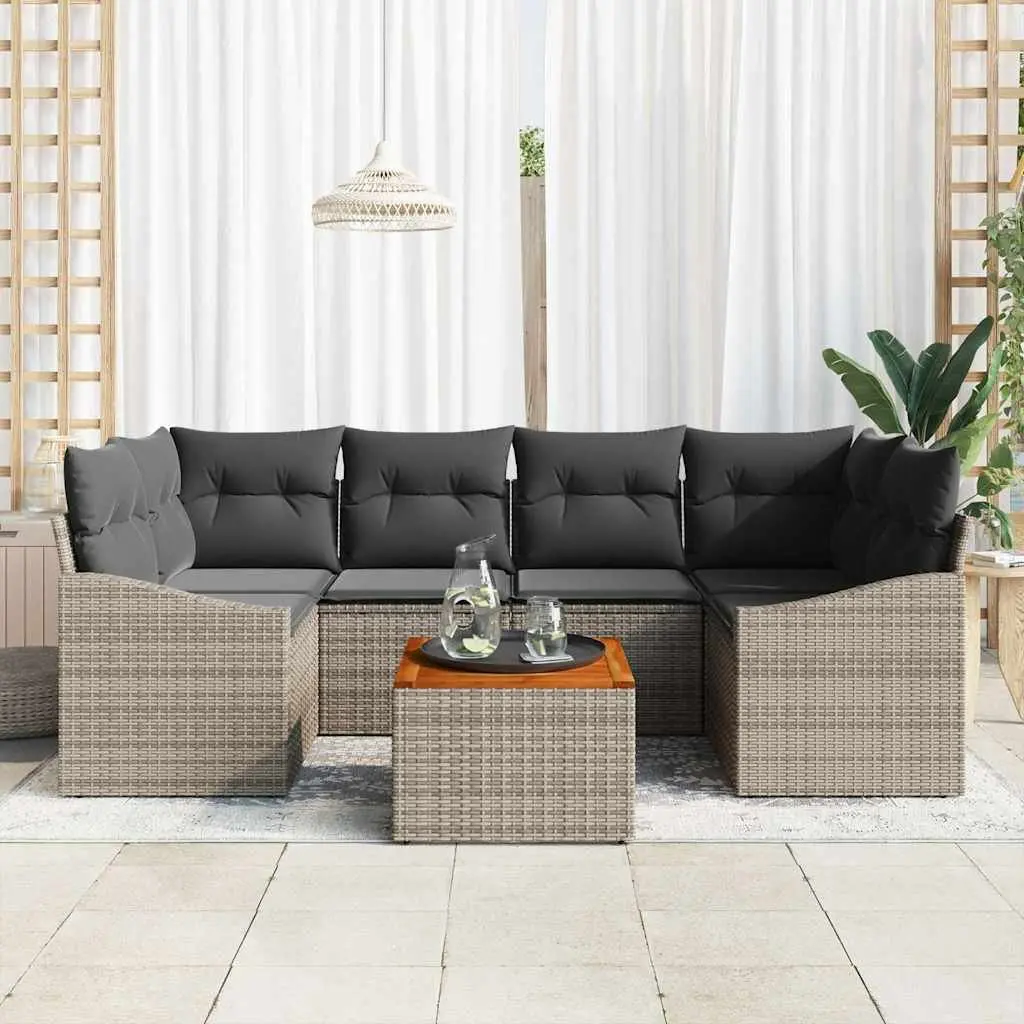 7pc Garden Sofa Set for Patios and Gardens