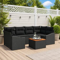 Practical 7 Piece Modular Sofa Set for Outdoor Spaces