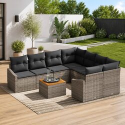 Practical 9 Piece Outdoor Sofa Set for Any Garden