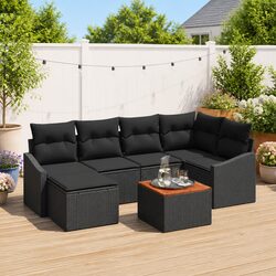 Practical 7-Piece Modular Sofa Set for Outdoor Use