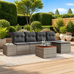 Versatile 6-Piece Sofa Set for Outdoor Living
