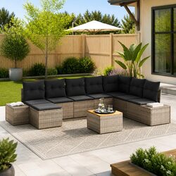Versatile 9-Piece Garden Sofa Set for Outdoor Living