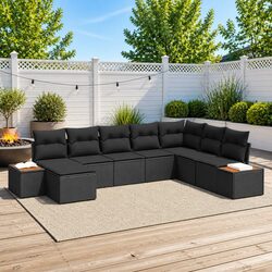 Perfect Outdoor Sofa Set for Gatherings: 9 Pieces