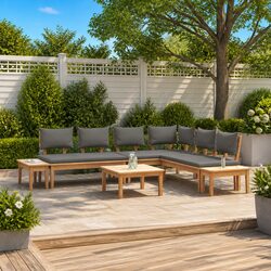 Practical 3-Piece Sofa Set for Outdoor Gatherings