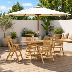 Practical Outdoor Dining Set - 5 Pieces for Every Garden