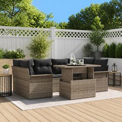 Practical 7-Piece Garden Sofa Set for Any Outdoor Setting