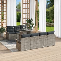 Functional Grey Rattan Sofa Set for Any Outdoor Area