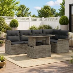 6-Piece Modular Garden Sofa Set for Patios and Terraces