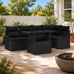 6-Piece Modular Sofa Set for Patios and Gardens