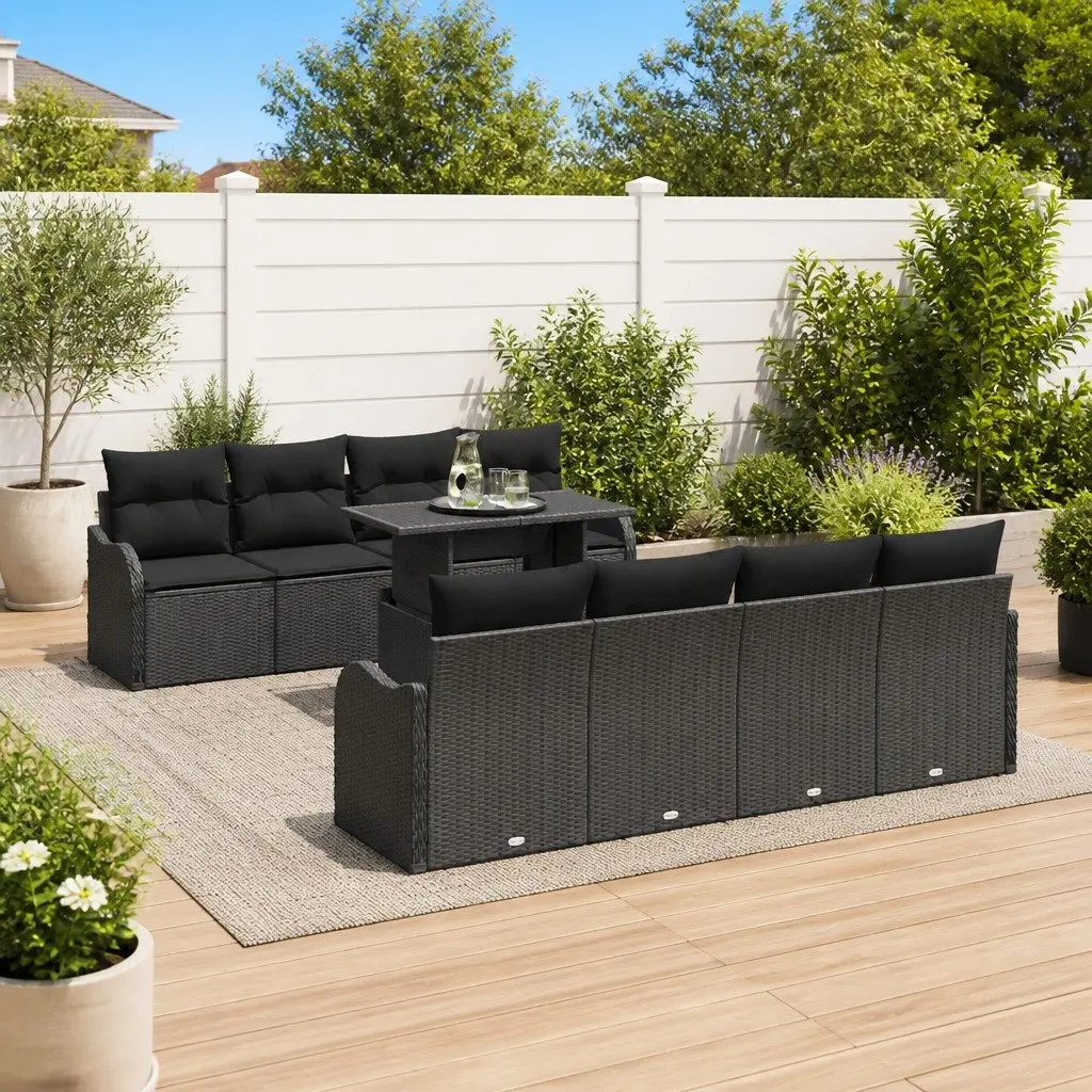 9 Piece Modular Sofa Set for Outdoor Gatherings