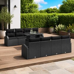 Functional and Stylish 9-Piece Outdoor Garden Sofa Set