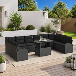Versatile 11-Piece Modular Garden Sofa Set for Any Space