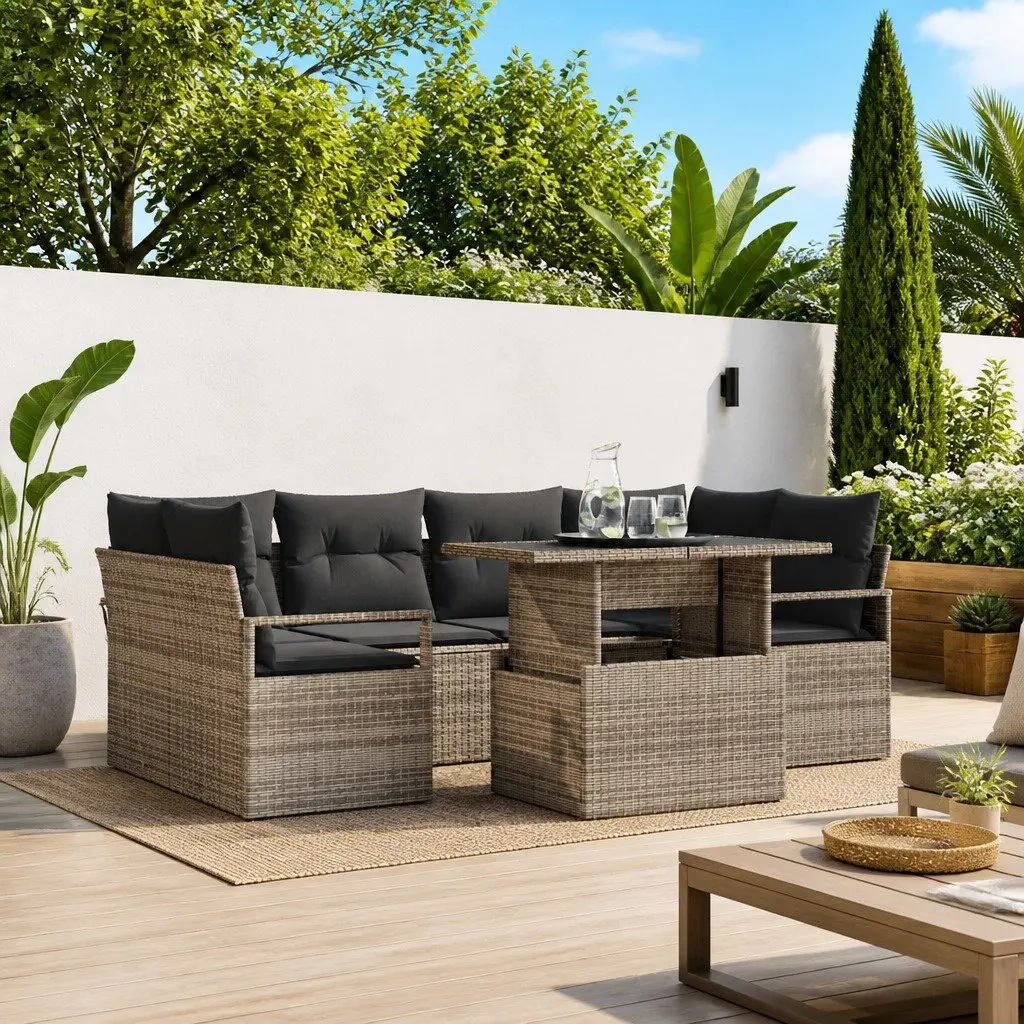 7-Piece Modular Sofa Set for Outdoor Use