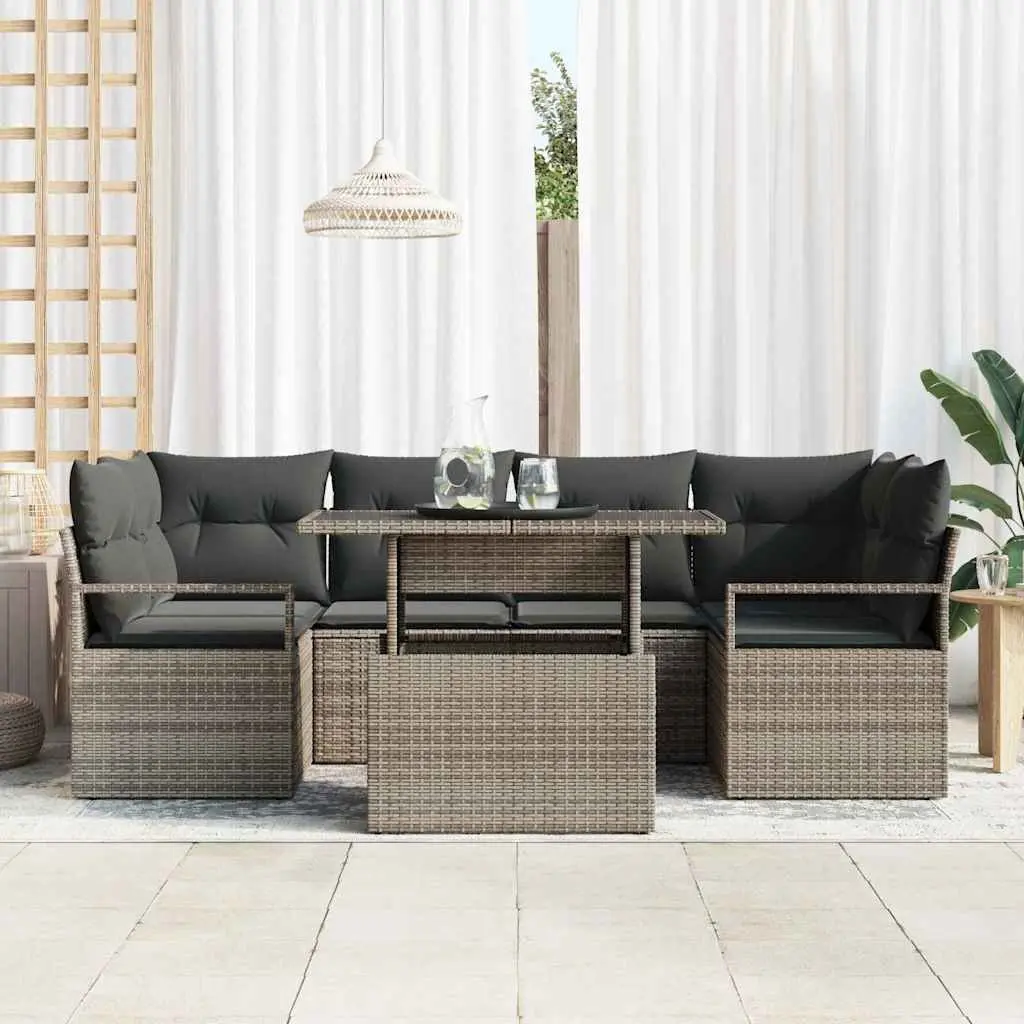 7-Piece Modular Sofa Set for Outdoor Use