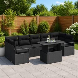 8-Piece Outdoor Seating Set for Versatile Use