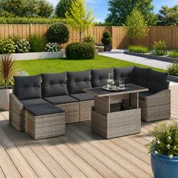 Practical 8-Piece Garden Sofa Set for Your Patio