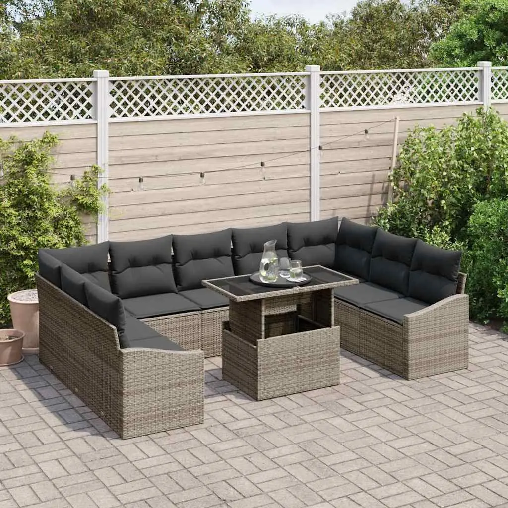 10-Piece Garden Sofa Set for Outdoor Spaces