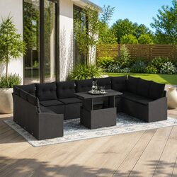 Practical 11-Piece Sofa Set for Your Outdoor Needs
