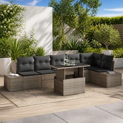 Practical 7-Piece Modular Sofa Set for Any Outdoor Setting