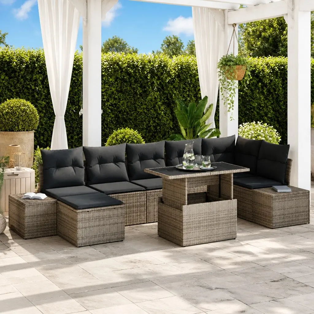Garden Sofa Set 8 Pcs for Outdoor Comfort