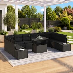 Versatile 11-Piece Modular Sofa Set for Outdoor Use