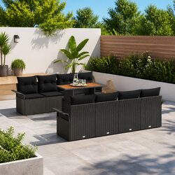 Practical 9-Piece Sofa Set for Outdoor Use