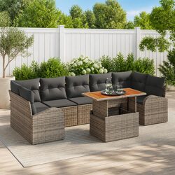 Functional 8-Piece Garden Sofa Set for Outdoor Spaces