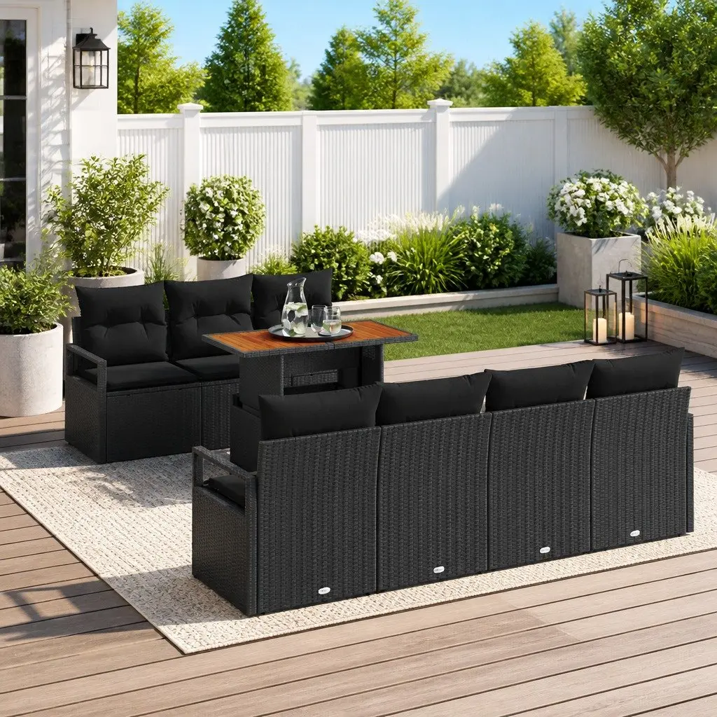 8 Piece Garden Sofa Set for Outdoor Use