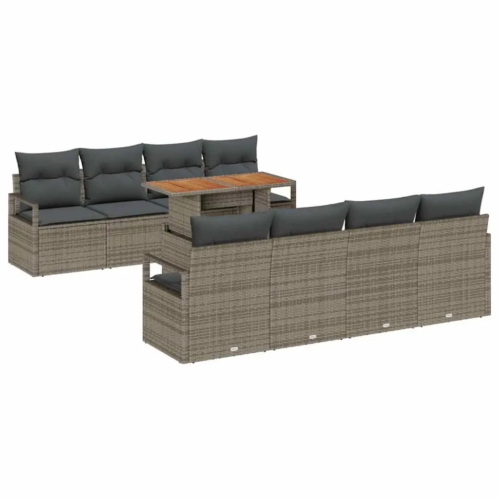 9 Piece Garden Sofa Set for Outdoor Use