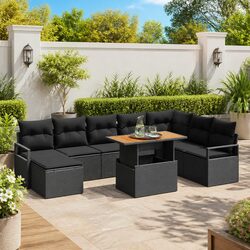 Practical 9-Piece Outdoor Sofa Set for Gatherings