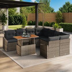 Versatile 9-Piece Garden Sofa Set for Any Outdoor Setting