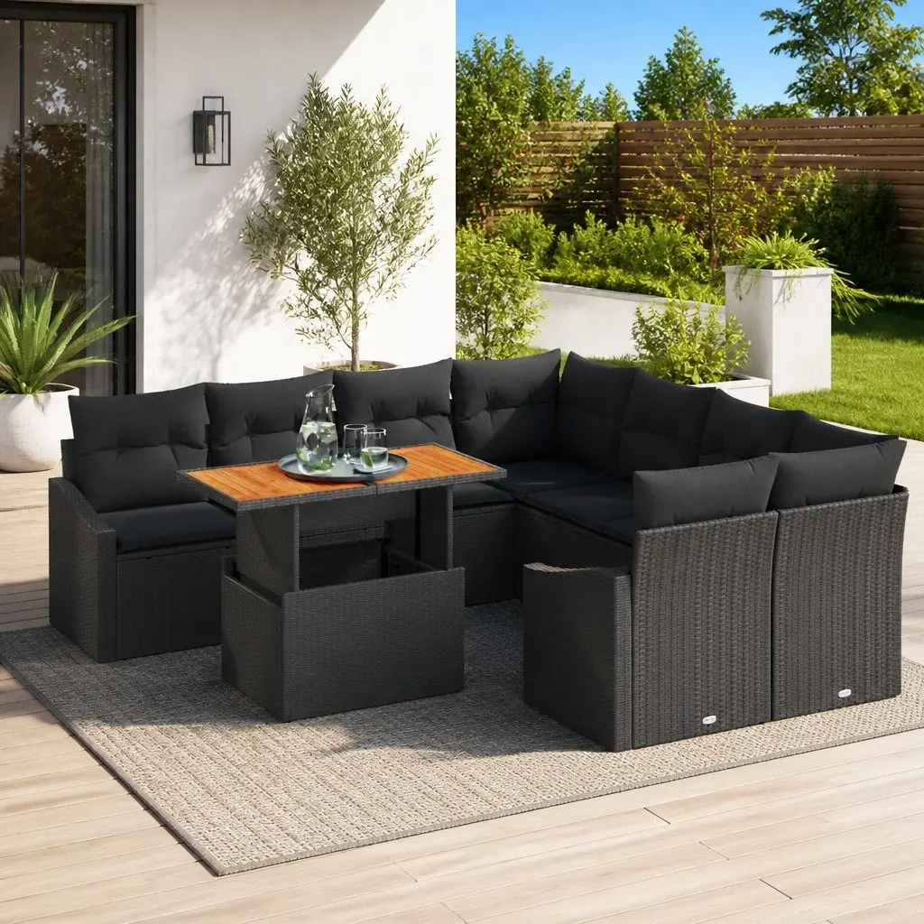 9-Piece Outdoor Sofa Set for Entertaining