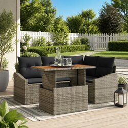 5pcs Outdoor Modular Seating with Storage for Gardens
