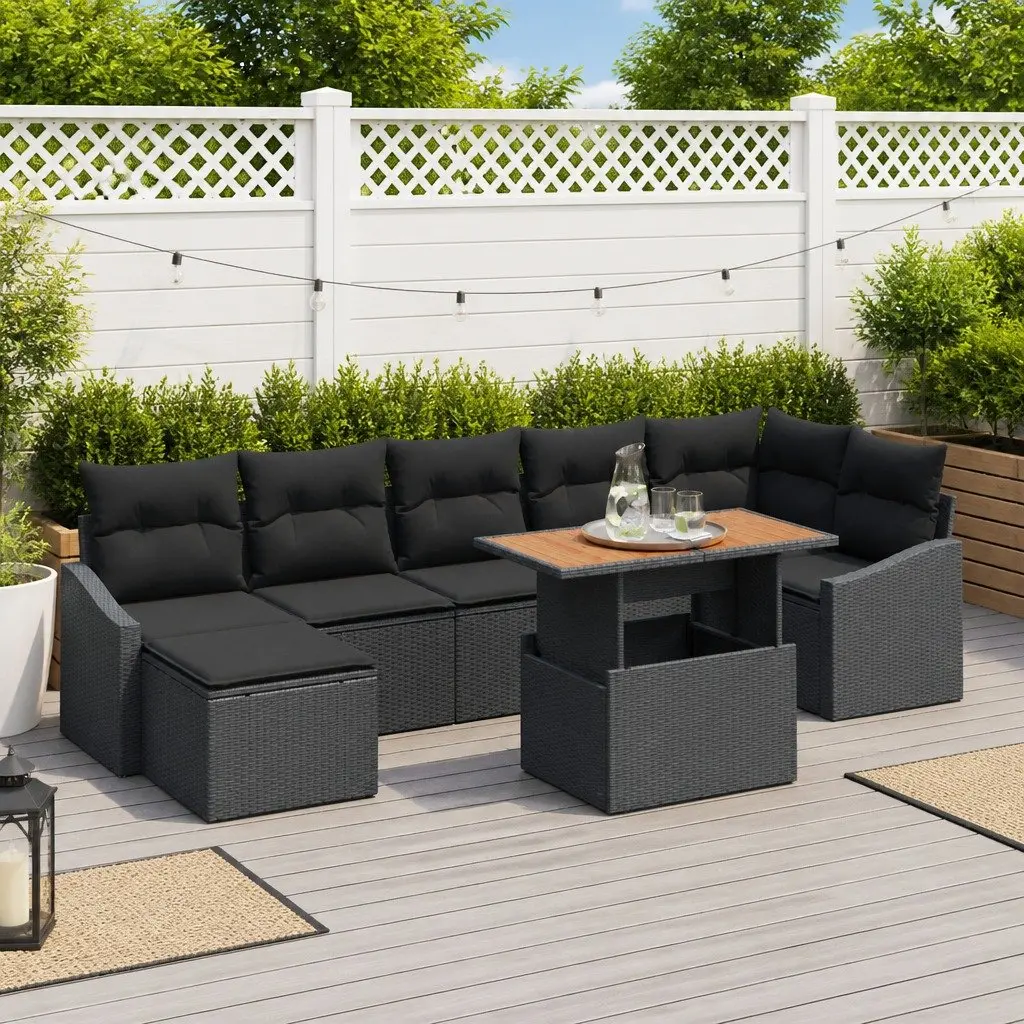 8 Piece Garden Sofa Set for Outdoor Use