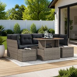 Flexible 7-Piece Outdoor Garden Sofa Set