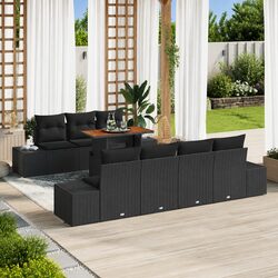 Practical 8-Piece Outdoor Sofa Set with Storage Options