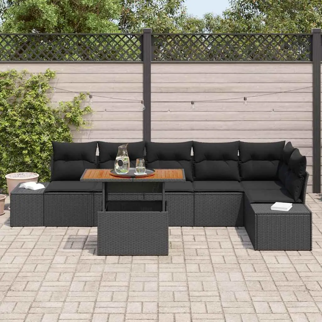 7-Piece Garden Sofa Set with Storage for Outdoors