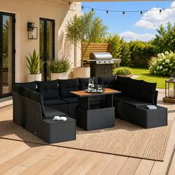 Versatile 10pc Garden Sofa Set for Any Outdoor Space