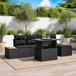 Practical 6-Piece Garden Sofa Set for Outdoor Relaxation
